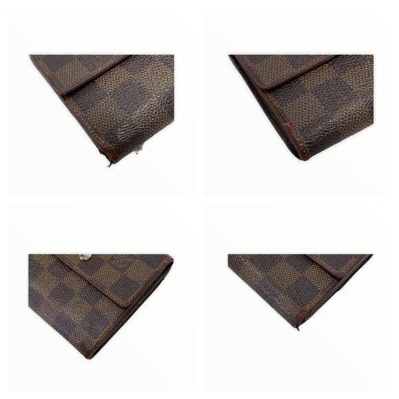 Authentic Louis Vuitton Wallet Damier Azur Leather LV Vintage - Picture 2 of 11